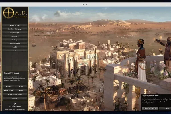Jogo de estratégia histórico 0 A.D. Alpha 25 lançado