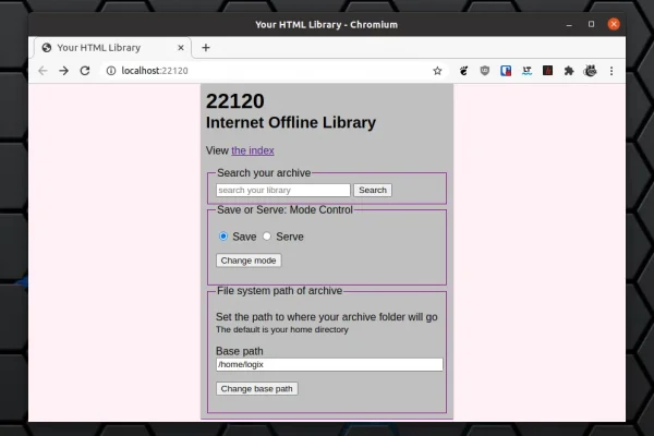 22120: Seu histórico de navegação como uma Internet offline auto-hospedada