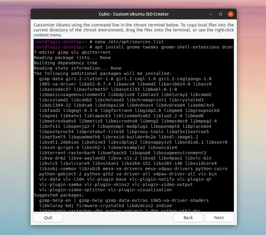 Custom Ubuntu ISO creator chroot