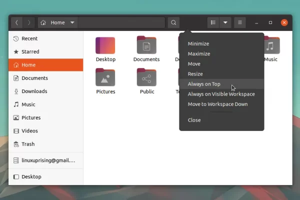 Como usar um atalho de teclado para deixar janela sempre visível nos desktops GNOME, KDE, MATE, Xfce e Cinnamon