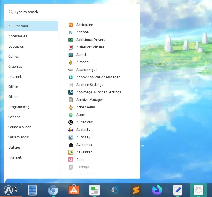 Arc Menu estilo Budgie