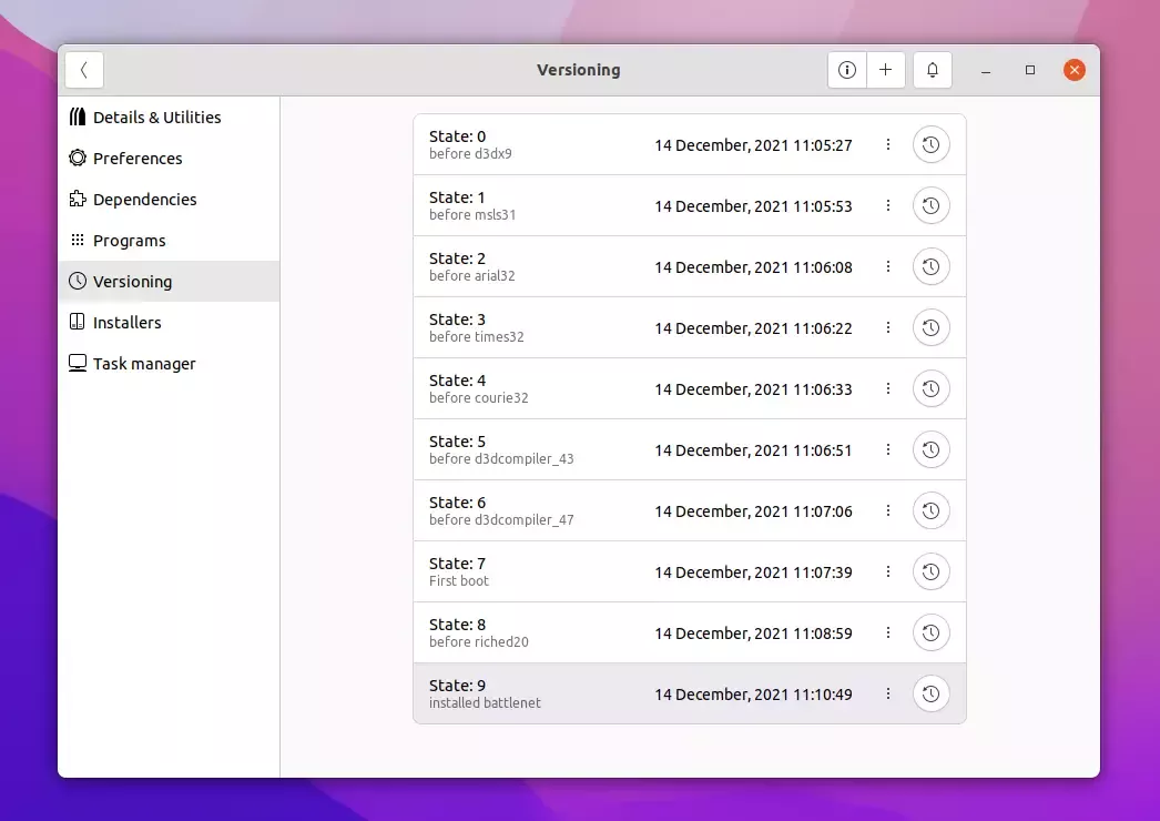bottles-versioning