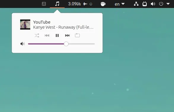 chromecast_mpris GNOME Shell Indicator Button