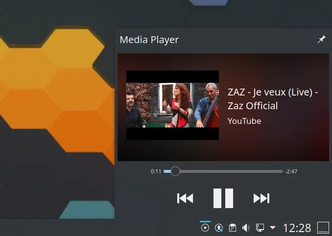 chromecast_mpris KDE Plasma