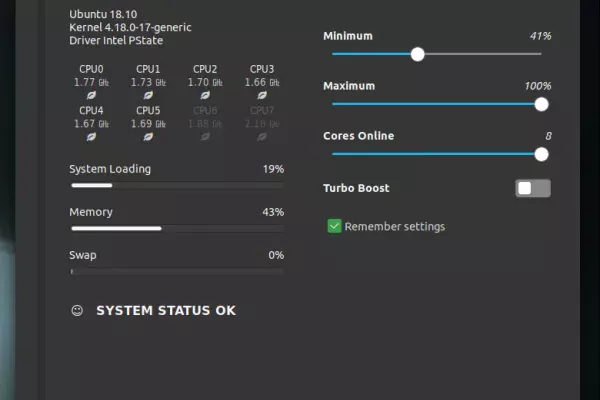 Extensão para gnome CPUFREQ Power Manager portado para Gtk