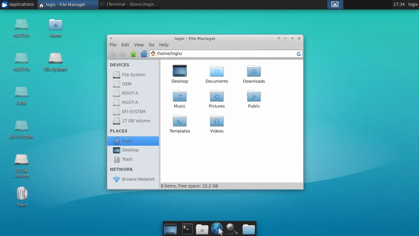 Ajustes do tema Crouton Xfce