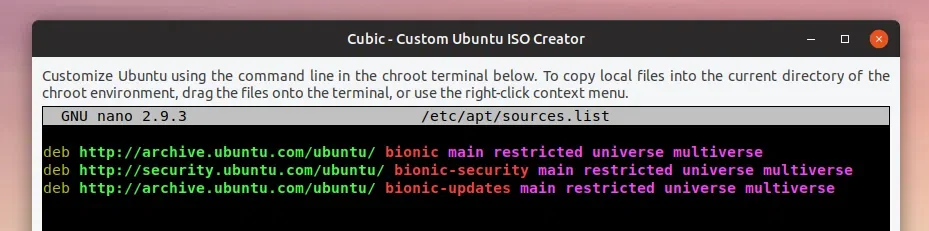 Custom Ubuntu ISO creator chroot