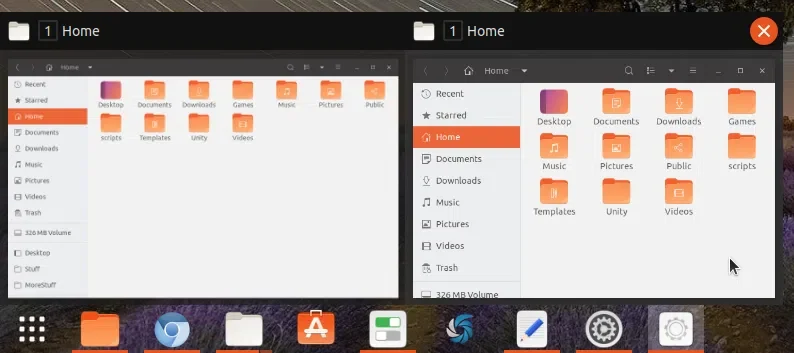 Gnome Shell Dash to Panel new window previews