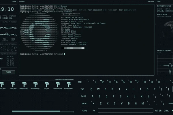 eDEX-UI: uma interface de computador Sci-Fi totalmente funcional inspirada no TRON Legacy
