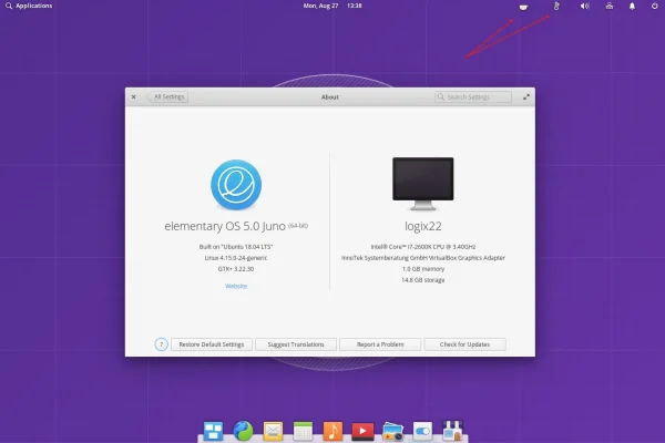 Como reativar AppIndicators Ayatana no elementary OS 5.0 Juno