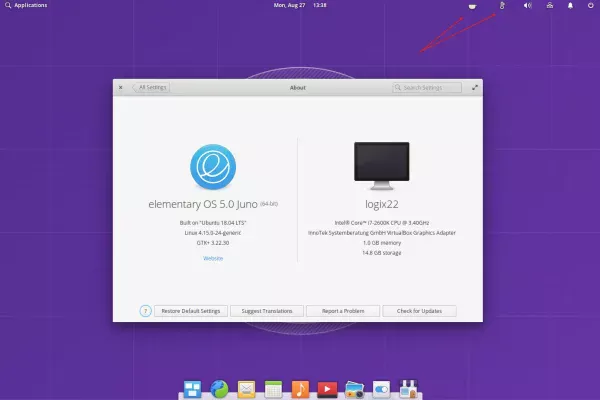 Como reativar AppIndicators Ayatana no elementary OS 5.0 Juno