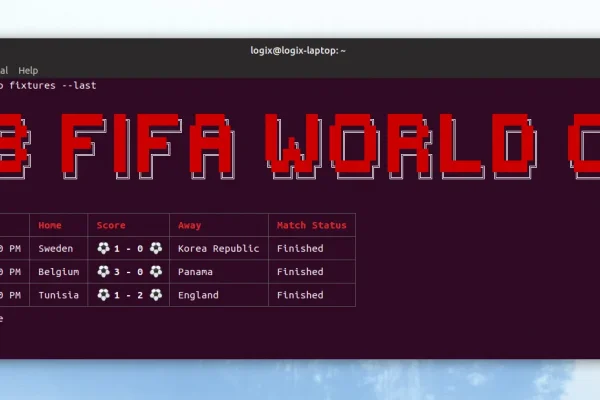 Obtenha partidas e classificações da Copa do Mundo FIFA 2018 na linha de comando com wowcup