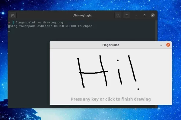Desenhe usando o touchpad do laptop para assinar PDFs e mais com FingerPaint
