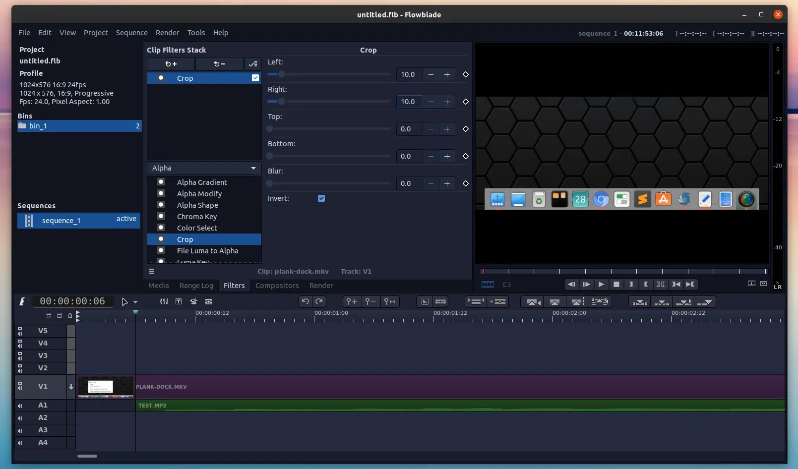 Editor de filme Flowblade
