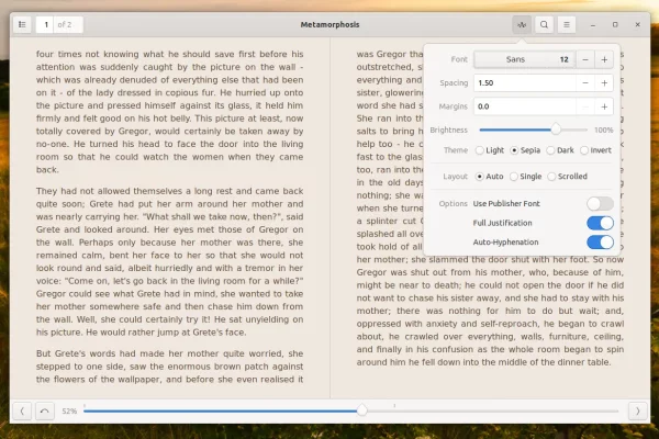 Foliate Linux eBook Reader 1.4.0 inclui pesquisa na Wikipedia, suporte para Google Translate