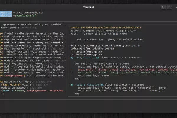 forgit: Comandos Git interativos com visualizações graças à tecnologia fzf Fuzzy Finder