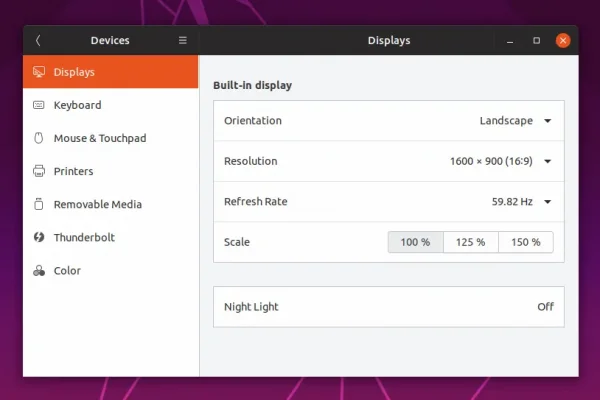 Como ativar o escalonamento fracional HiDPI para Wayland ou X11 no Ubuntu 19.04 Disco Dingo