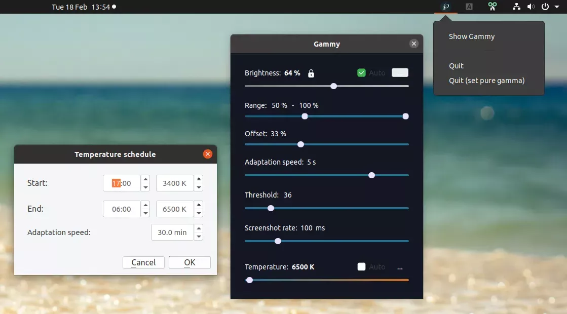 Brilho do linux automático Gammy