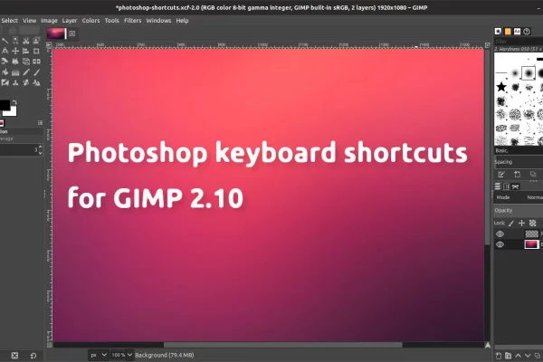 Configure o GIMP 2.10 para usar os atalhos de teclado do Photoshop (como fazer)