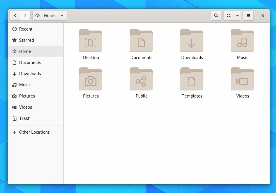 Ícones de pasta GNOME 3.32