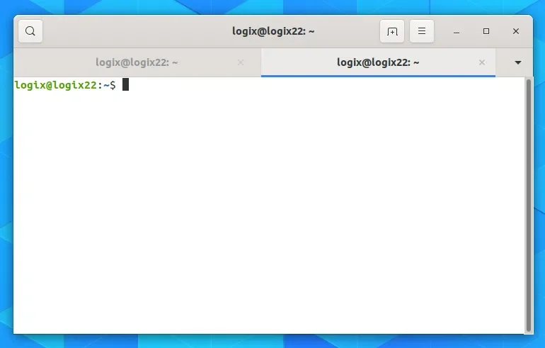 GNOME Terminal header bars