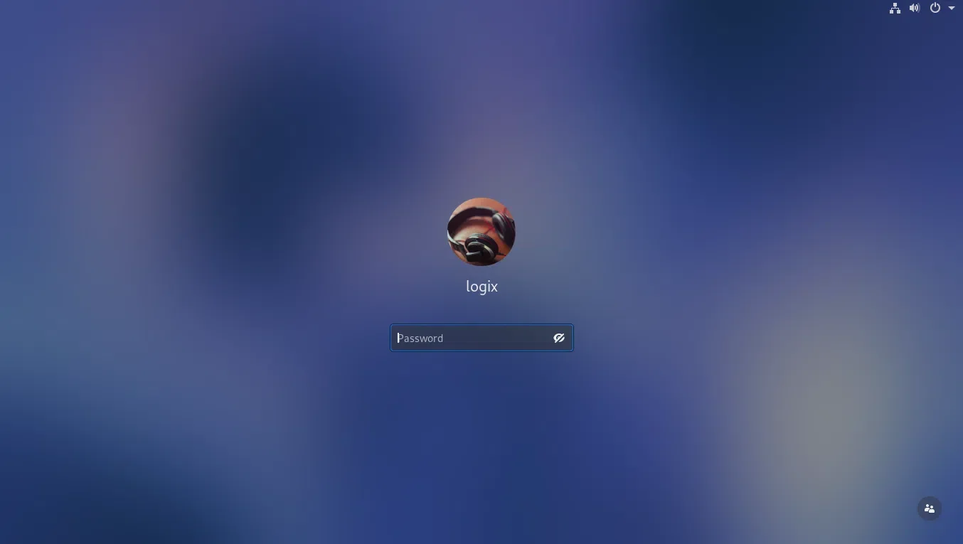 Tela de bloqueio do GNOME Shell 3.6