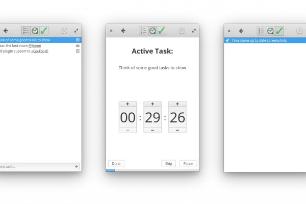 Aplicativo de tarefas e temporizador "Go For It!" atualizado com temporizador Pomodoro, atalhos configuráveis
