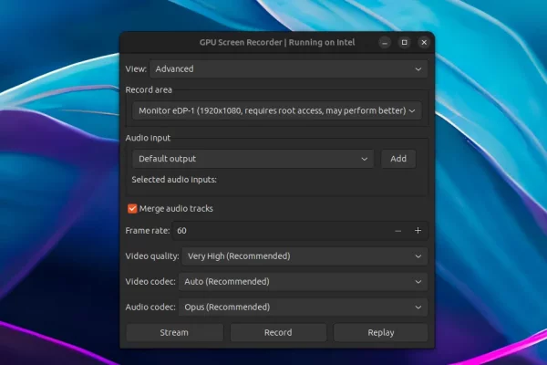 GPU Screen Recorder para Linux adiciona suporte para GPUs AMD e Intel