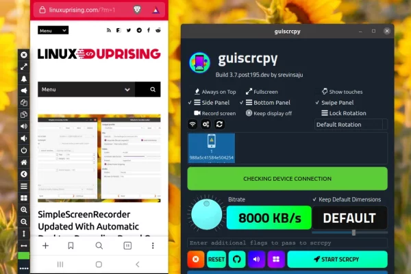 Helper GUI para scrcpy, a ferramenta para exibir e controlar o Android pelo Desktop
