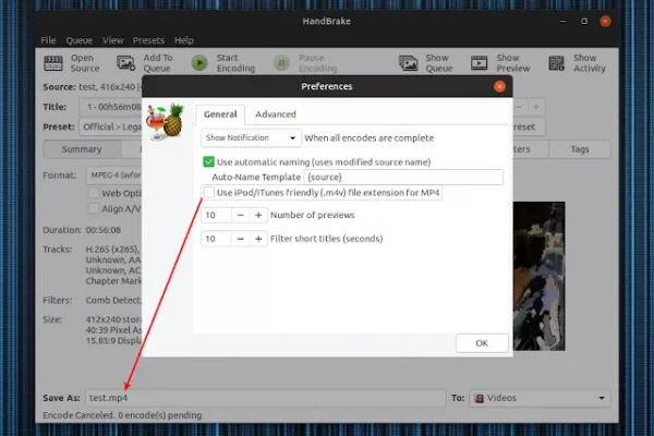 HandBrake Video Converter 1.1.0 Inclui novas predefinições, melhorias na interface do usuário