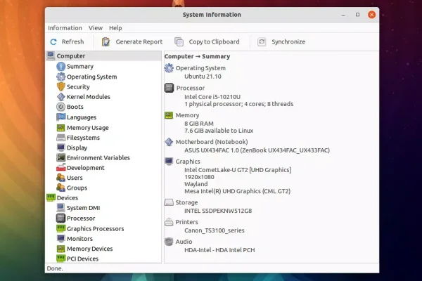 Como instalar a ferramenta de informações do sistema HardInfo 0.6 Alpha (GTK3) no Ubuntu, Pop!_OS ou Linux Mint do PPA