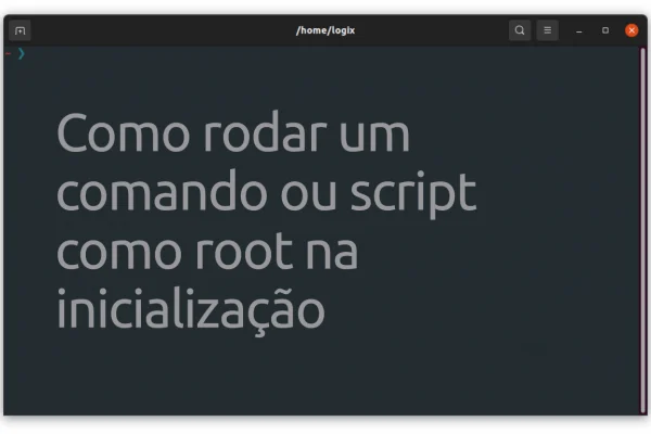 Como executar um comando ou script como root na inicialização usando systemd ou um serviço do cron