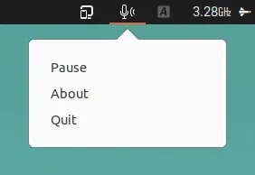Microfone mudo Hushboard ao digitar Linux