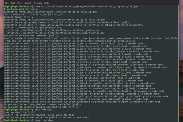 Instale qualquer versão do Oracle Java (JDK) no Ubuntu, Debian, Linux Mint ou Fedora com install-java.sh