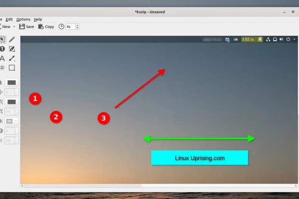 Ksnip Screenshot Tool adiciona suporte Wayland, novas ferramentas de anotação