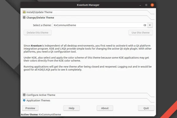 Usando temas personalizados para aplicativos Qt (e corrigindo o tema Qt5 no GNOME) no Linux com Kvantum