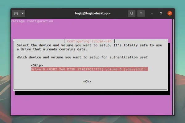 Como fazer login com uma unidade flash USB em vez de uma senha no Linux usando pam_usb (Fork)
