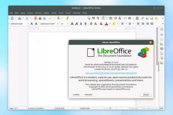 LibreOffice 6.1 lançado com novo tema de ícone Colibre, caixas de diálogo nativas do Gtk3, exportação de EPUB aprimorada