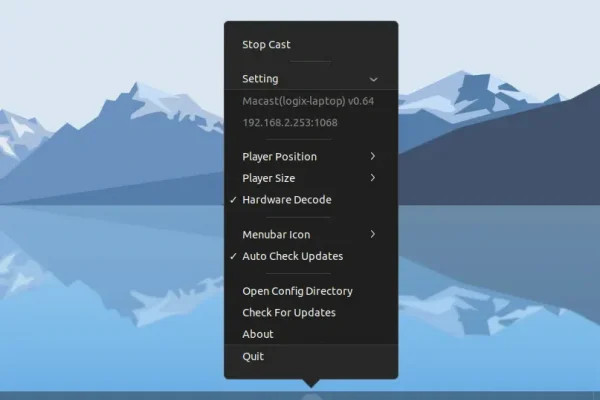 Macast DLNA Media Renderer: transmita vídeos, música e fotos facilmente de um telefone para o seu computador