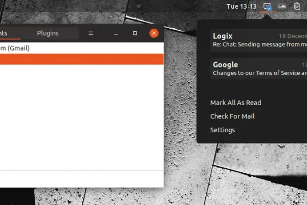 Aplicativo de notificação de emails para Gnome Mailnag 1.3 adiciona suporte para back-ends Mbox e Maildir