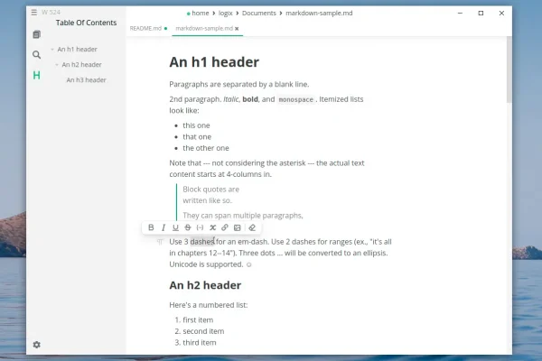 Editor de markdown Mark Text 0.15.0 adiciona configurações de GUI, novo backend para pesquisa de arquivos