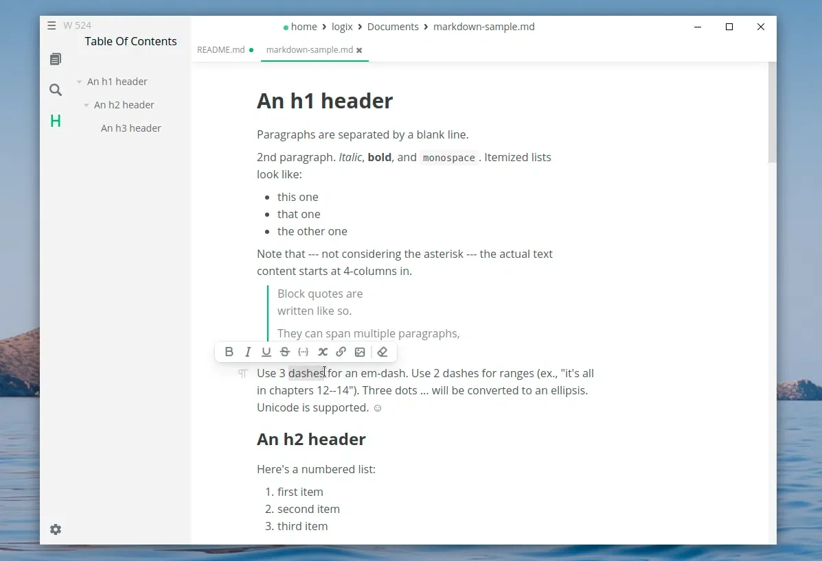Mark Text Markdown editor