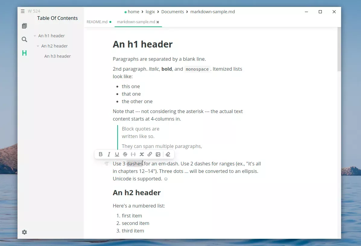 Mark Text Markdown editor