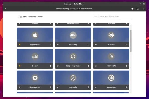 MellowPlayer atualizado com suporte para controle remoto, plugin Pandora Radio
