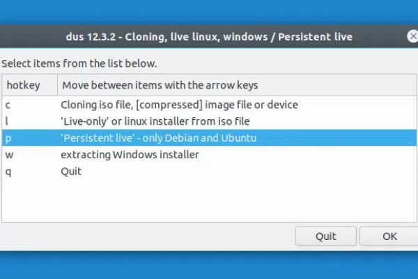 Crie um USB ativo de armazenamento persistente com Ubuntu, Linux Mint ou Debian (UEFI,> Suporte de persistência de 4 GB)