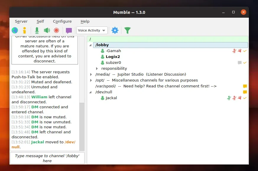 Mumble VoIP 1.3.0
