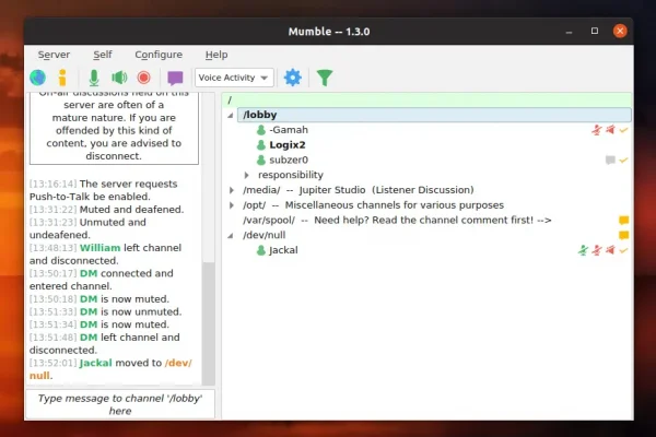 O aplicativo VoIP gratuito Mumble 1.3.0 Stable foi lançado, primeiro lançamento de recurso em 10 anos