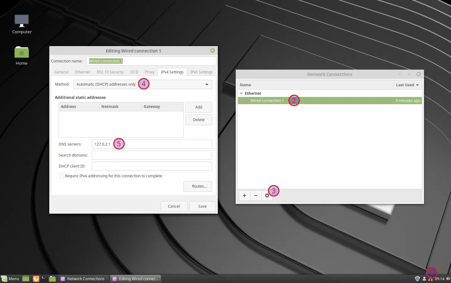 Alterar DNS Linux Mint 19 Cinnamon