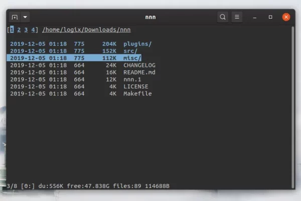Terminal File Manager nnn adiciona gerenciamento de sessão, integração de armazenamento em nuvem Rclone