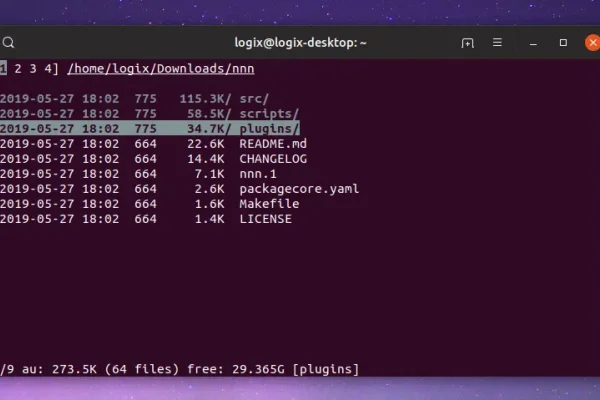 Terminal File Manager nnn 2.5 adiciona plugins, mouse e suporte SSHFS